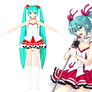 DT PDA Hatsune miku cheerleader WIP#1