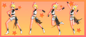 .:kagamine Rin Newly Edgy Idols model:.