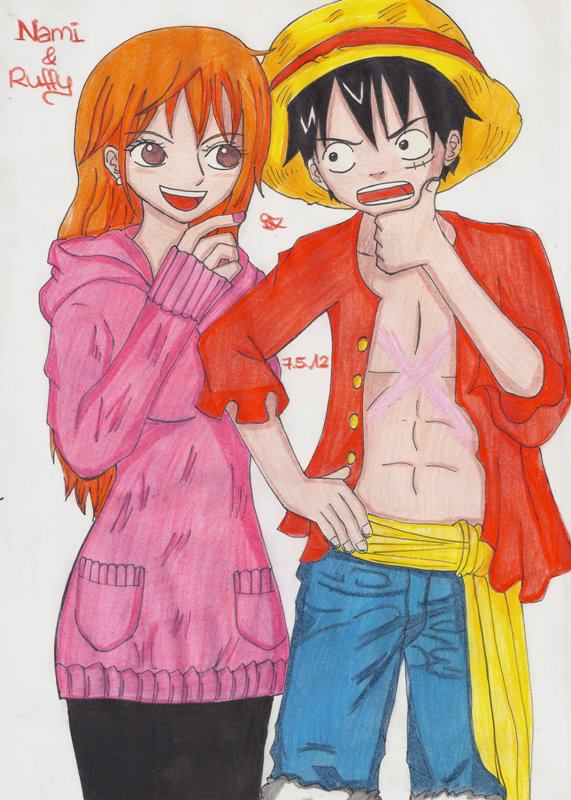 Nami Luffy One Piece New World By Lucy Chan90 On Deviantart Nami Luffy One Piece New World By Lucy Chan90 On Deviantart