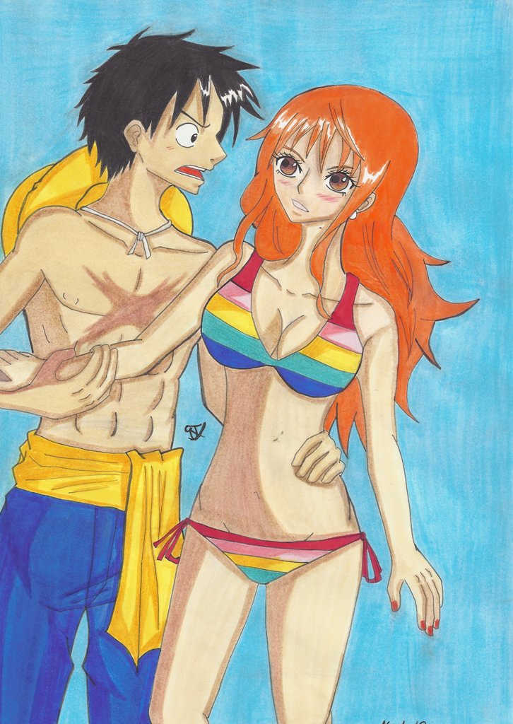 Luffy Nami One Piece D By Lucy Chan90 On Deviantart.