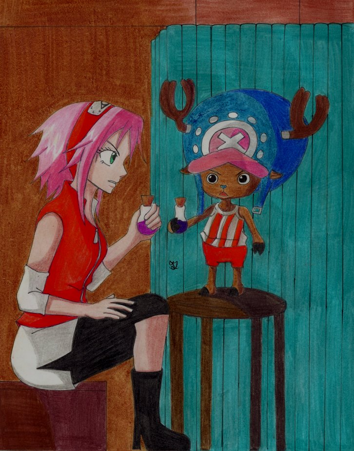 Sakura and Chopper^^