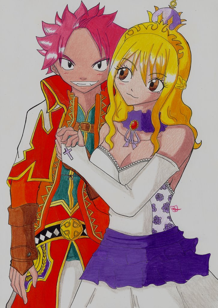 Lucy and Natsu Fairy Tail King Version Artbook