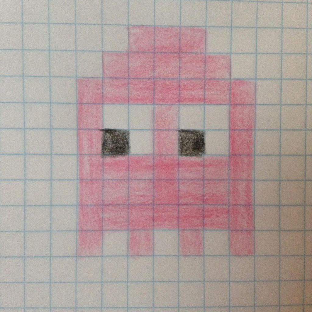 pink pac man ghost by iLoveDrawing013 on DeviantArt