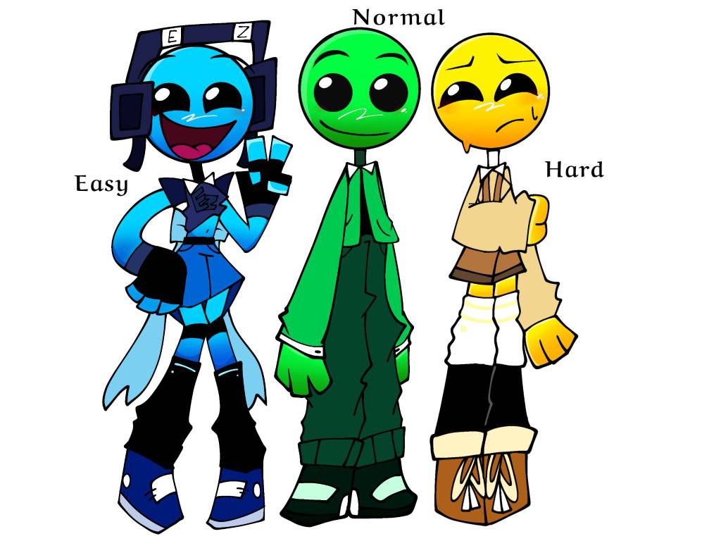 Geometry dash Difficulty Face's Part 1 by GelluKorean6374 on DeviantArt