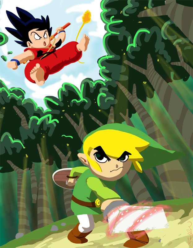 Young Link and Toon Link by sakayaki on DeviantArt