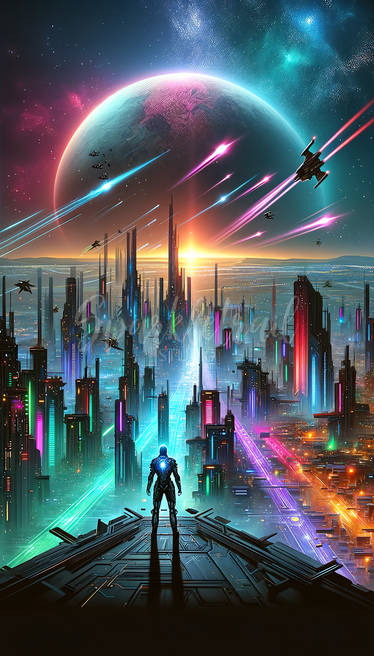 GALACTIC OUTPOST: DAWN - BOOK COVER ART EXCLUSIVE