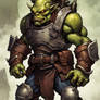 DreamUp Creation muscular goblin super soldier