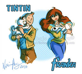 Tintin et Franka