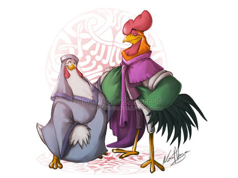 Lady Kluck and Alan a Dale - disney