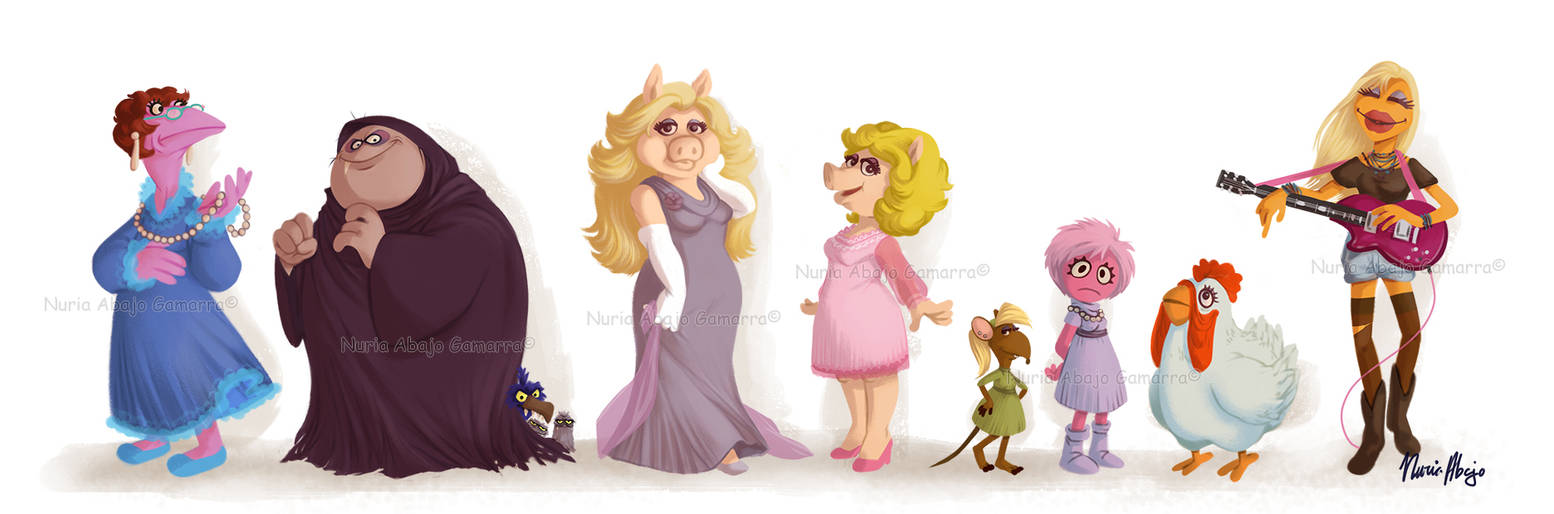 Cute female muppets by nuriaabajo on DeviantArt