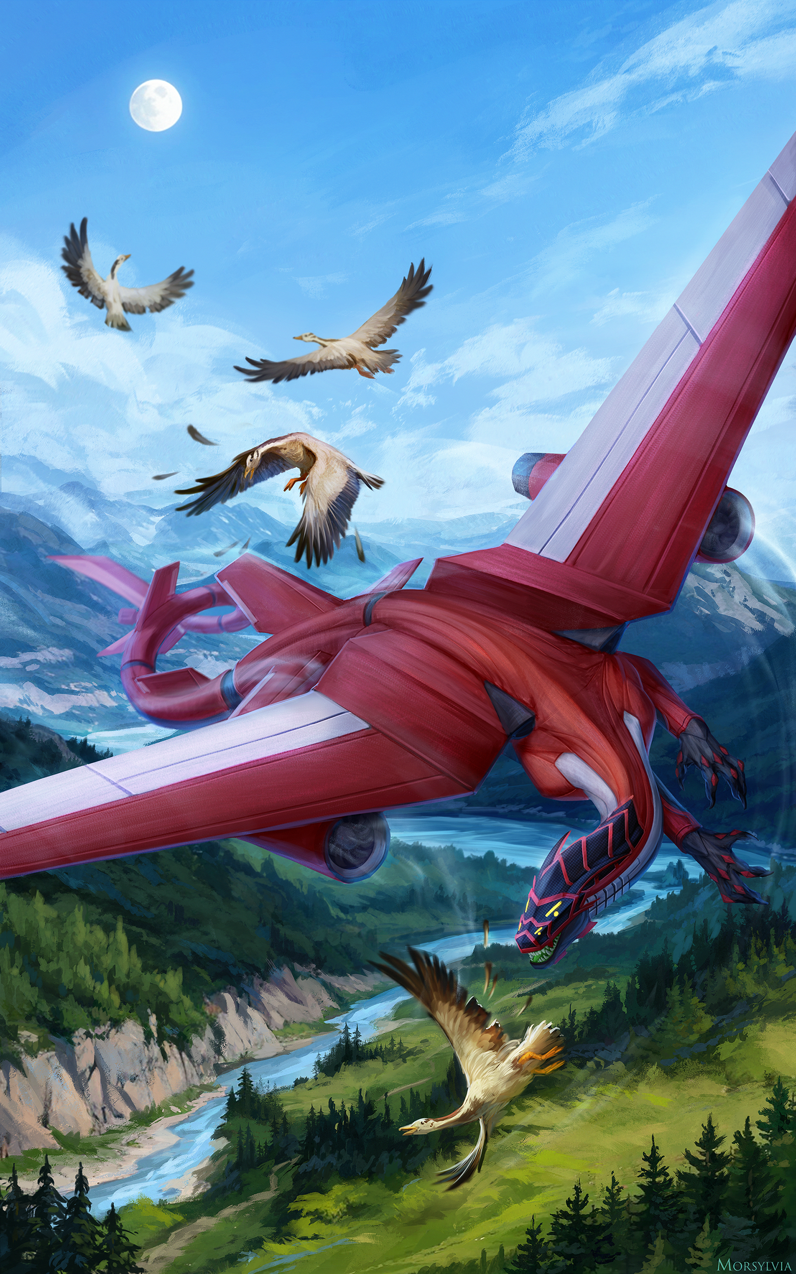 Chasing Silver Deviantart Chasing birds by Morsylvia on DeviantArt