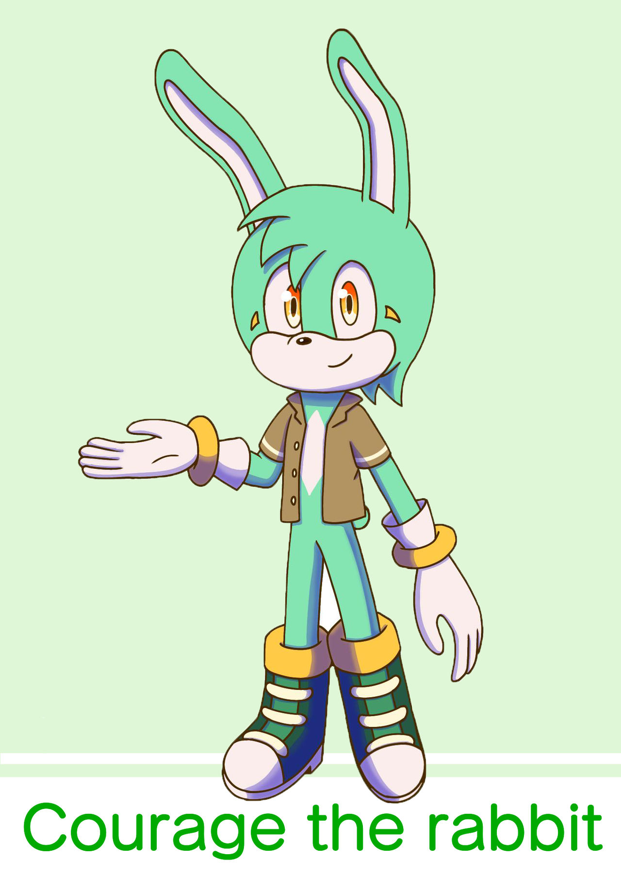 Courage the rabbit by StarKittyH on DeviantArt
