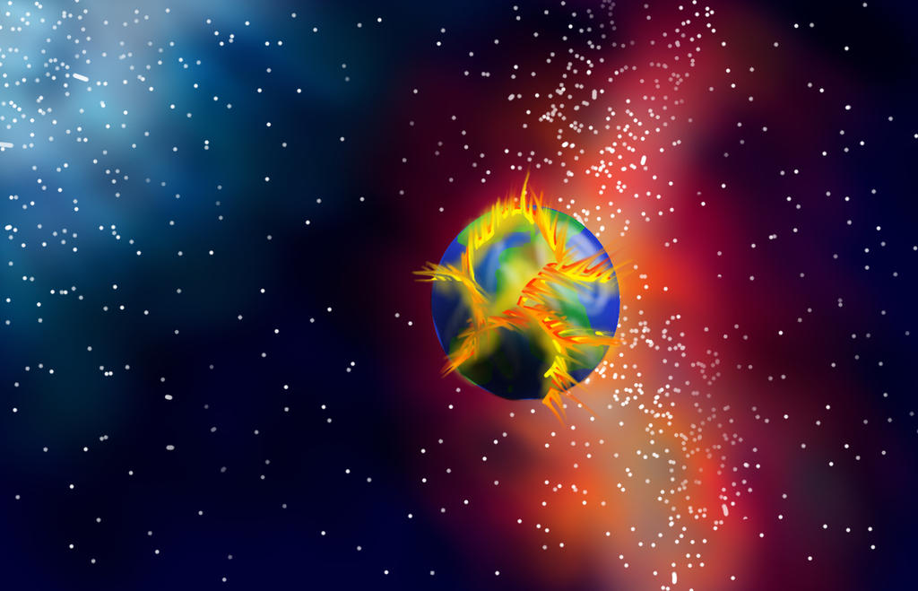 Exploding earth by toothless41 on DeviantArt