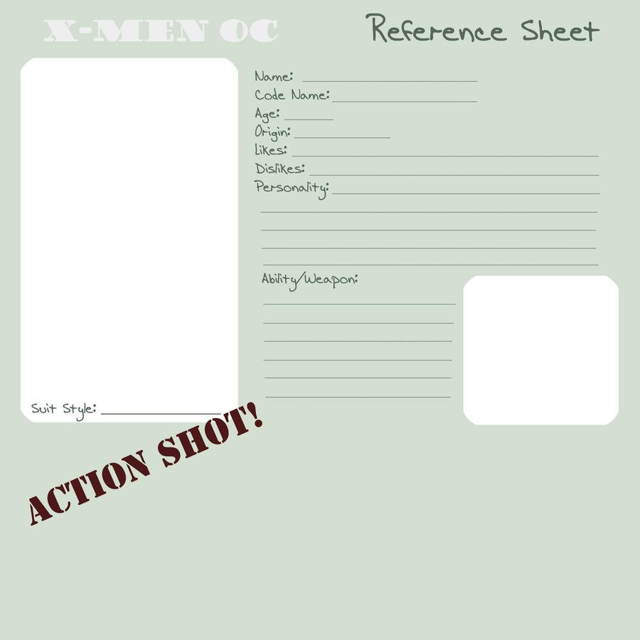 Reference Sheet Base - AS by Alexois on DeviantArt