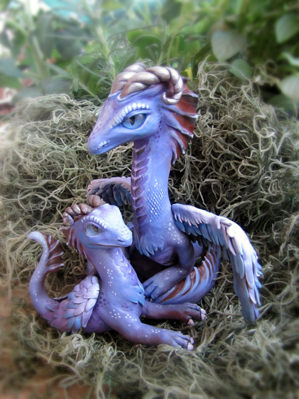 Custom Dragon Sculpture Commission: Frost