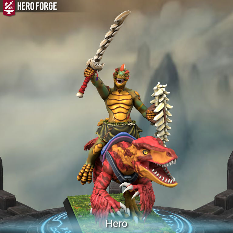 Lizardman raptor rider by cholofan on DeviantArt