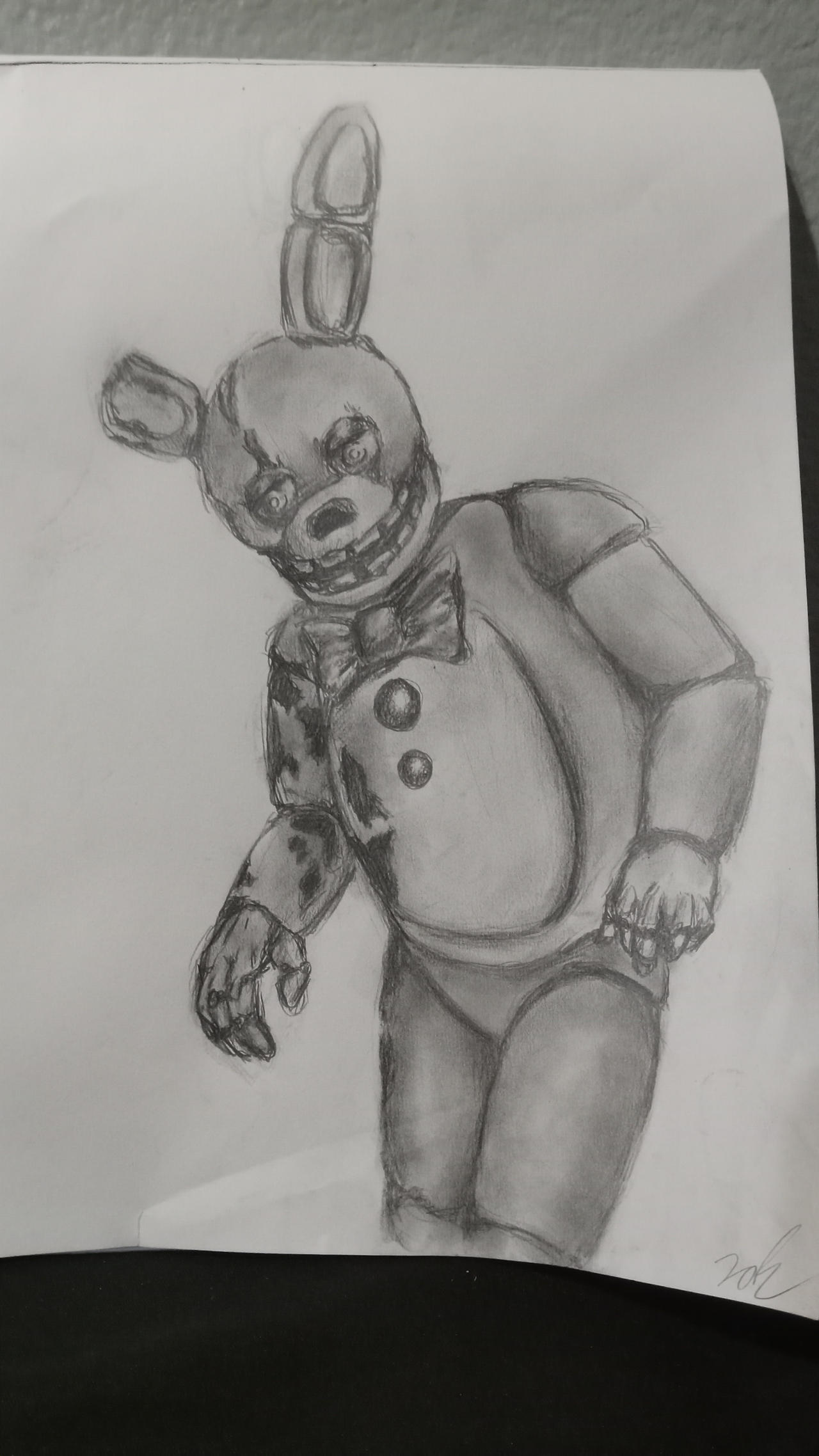 FNAF movie springtrap sketch by zlyfox on DeviantArt