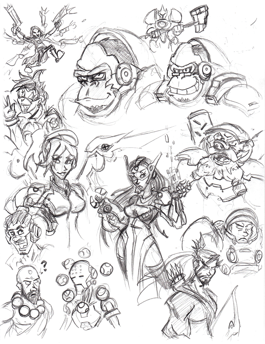 Overwatch Doodles By Hooksnfangs On Deviantart