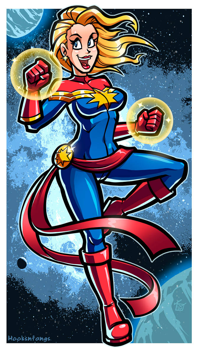 Comm: Captain Marvel by hooksnfangs on DeviantArt