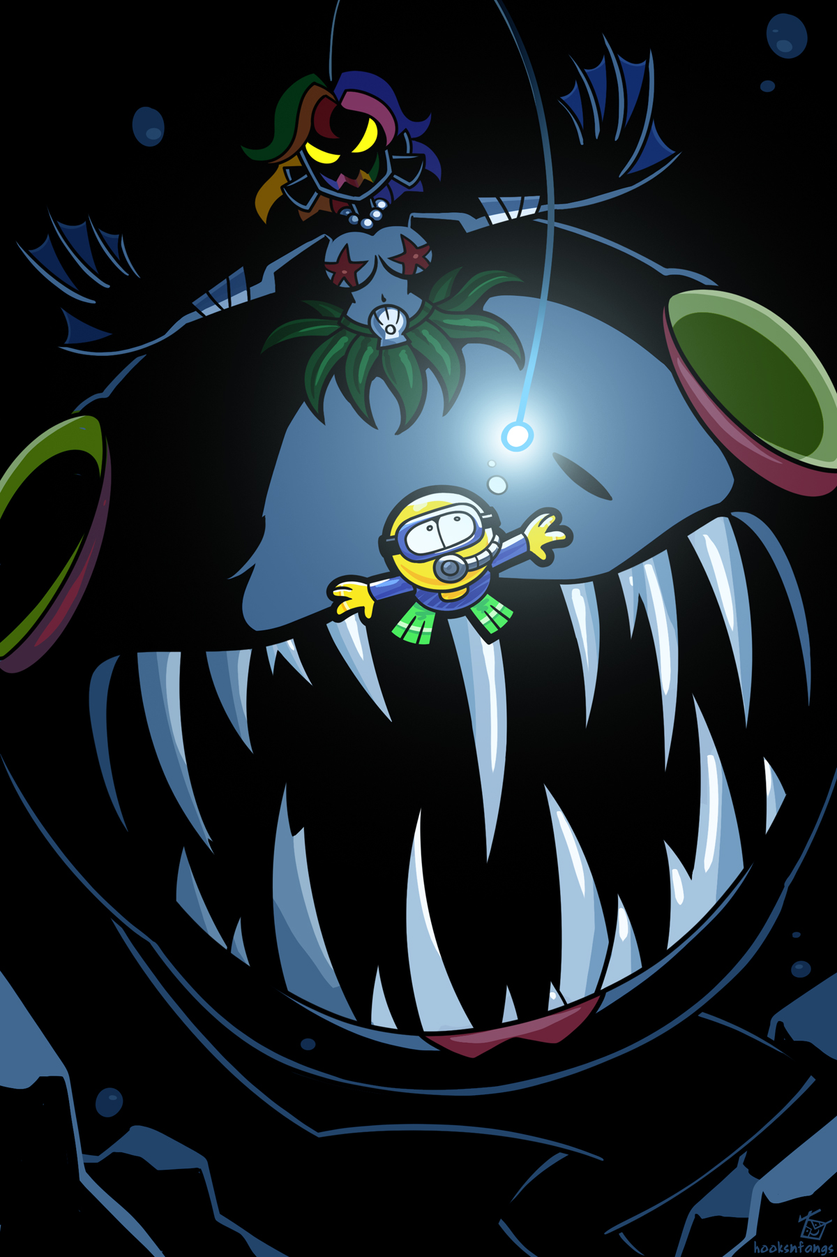 Deep Sea Swimming by hooksnfangs on DeviantArt