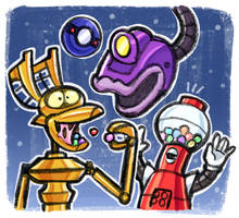 Doodle: MST3K Robots