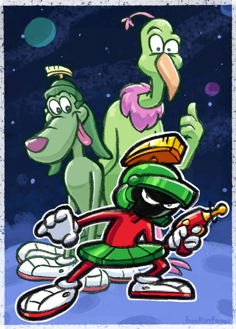 Doodle: Marvin the Martian by hooksnfangs on DeviantArt