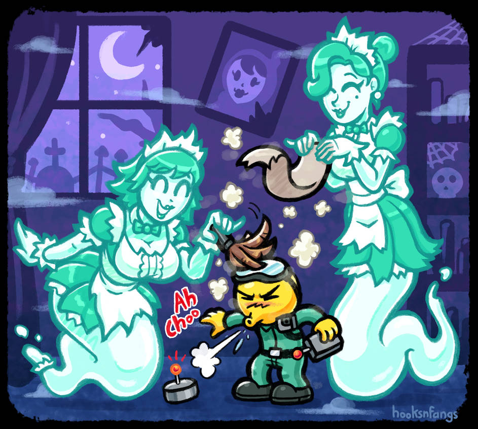 Ghost Dusting Dusting Ghost Maids by hooksnfangs on DeviantArt