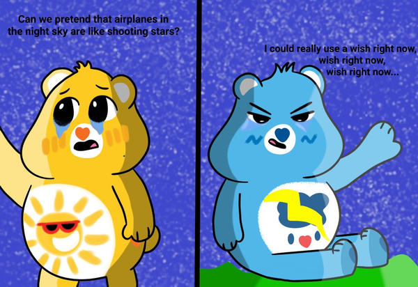 Grumpy and Funshine Shooting Stars (Care Bears) by hi-i-am-joey on ...