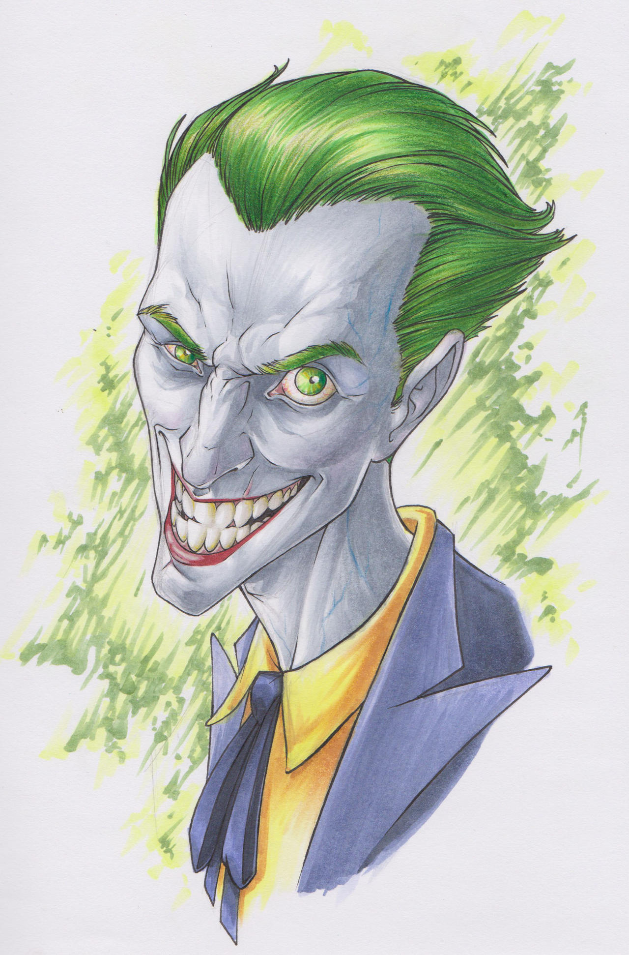 Joker head sketch by Smashed-Head on DeviantArt