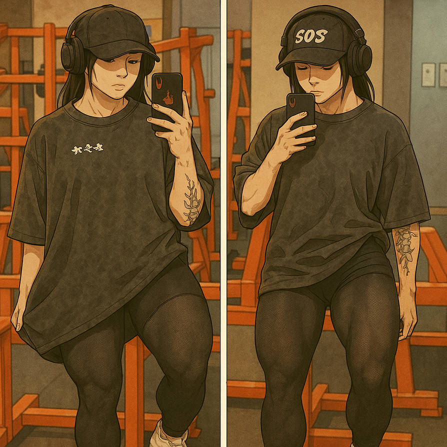 Random Fit Anime Girl Posing 6 by phillipesaxm on DeviantArt