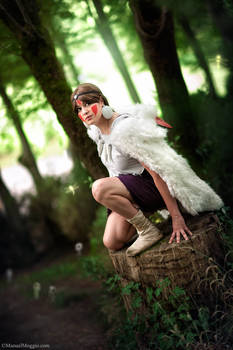 Listen to the forest. Mononoke Hime cosplay.