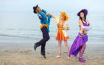 Don't touch us! One piece cosplay.