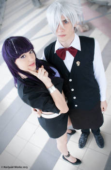 Chiyuki and Decim. Death Parade