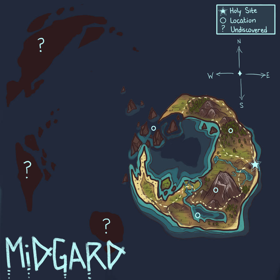 Midguard Project Map Map of Midgard by EncryptedMessage on DeviantArt