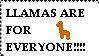 Llamas are for everyone by RavenluvsSesshomaru