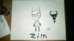 Painted Zim by RavenluvsSesshomaru