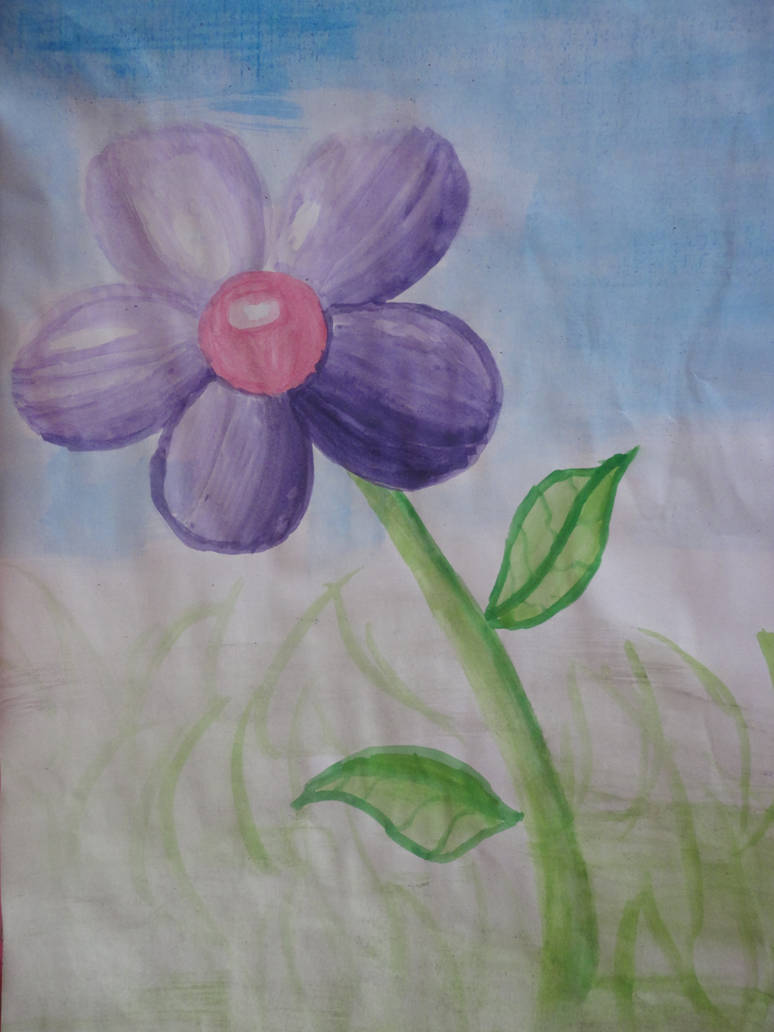 Purple Flower Painting