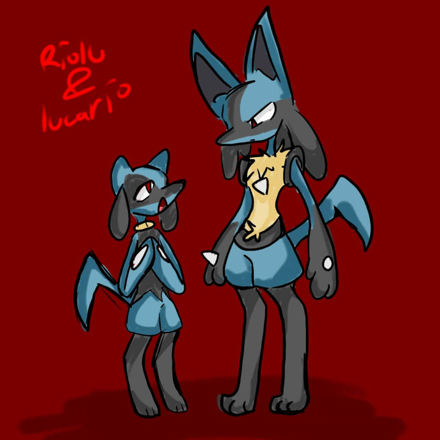 Lucario Rilou Riolu and lucario !! by sundawn109 on DeviantArt
