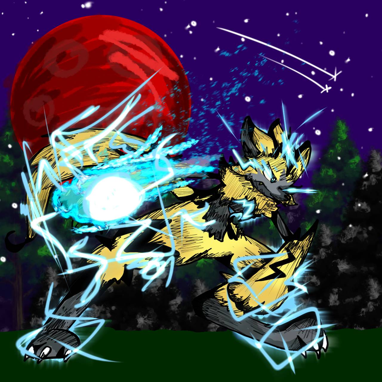 Zeraora Rought Battle Zeraora fanart!! by sundawn109 on DeviantArt