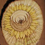 Sunflower - Wood-burned art on basswood