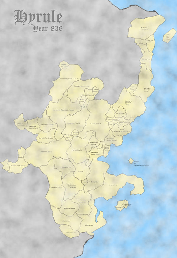 Map of Hyrule by BlackOmnimon on DeviantArt