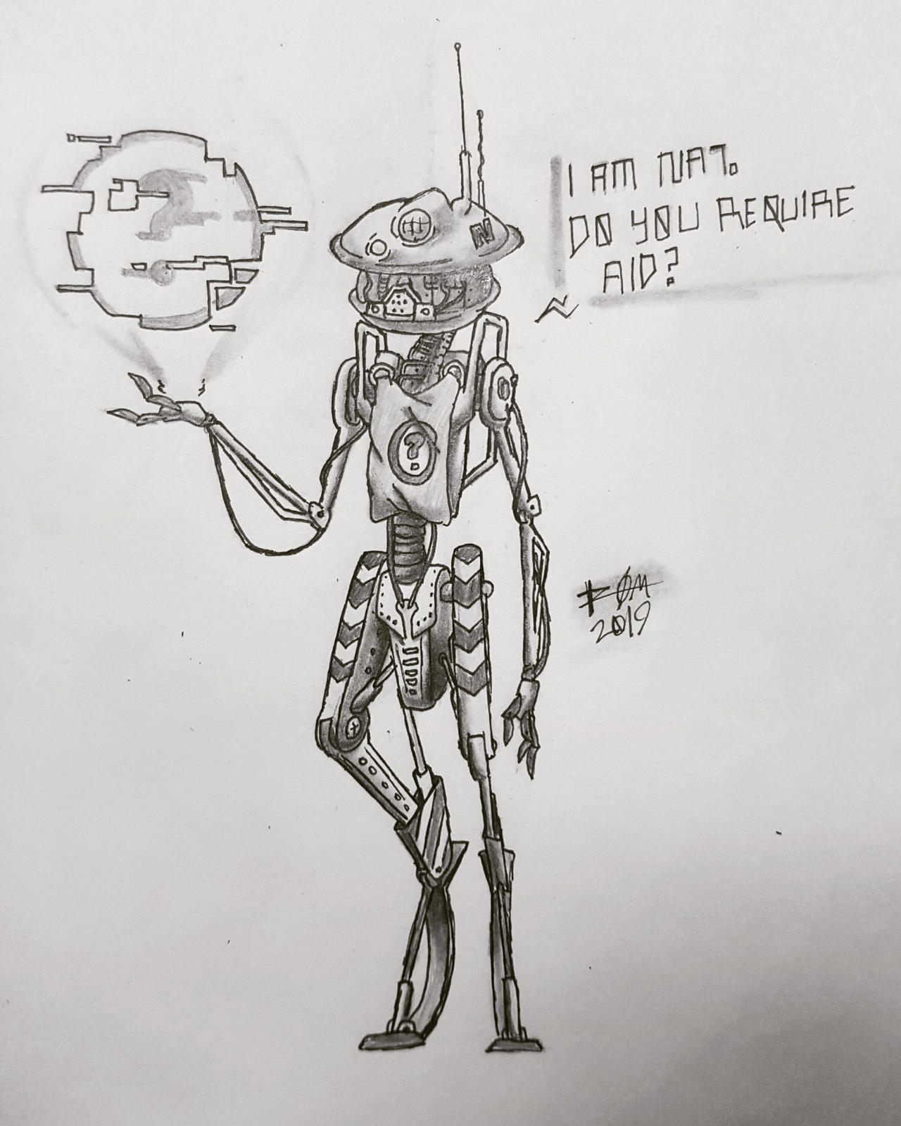 Helperbot by FawkesVixTrot on DeviantArt