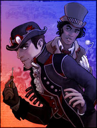 Steampunk Sylar and Mohinder