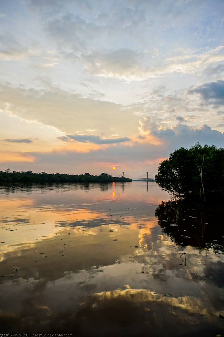 Siak Bridge in the Sunset