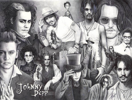 Ballpen Art - Johnny Depp