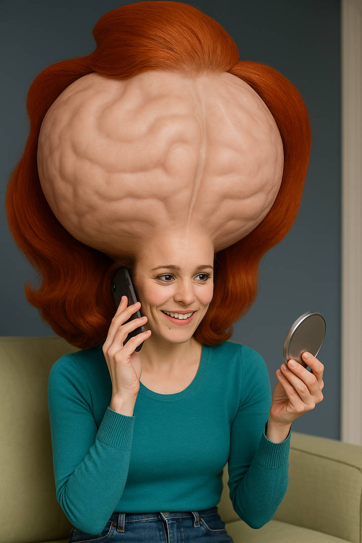 Huge Brain Woman Transformation by dreadpiraterobrts on DeviantArt