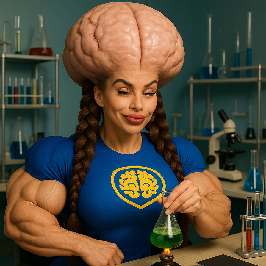 Brain and Brawn Heroine by dreadpiraterobrts on DeviantArt