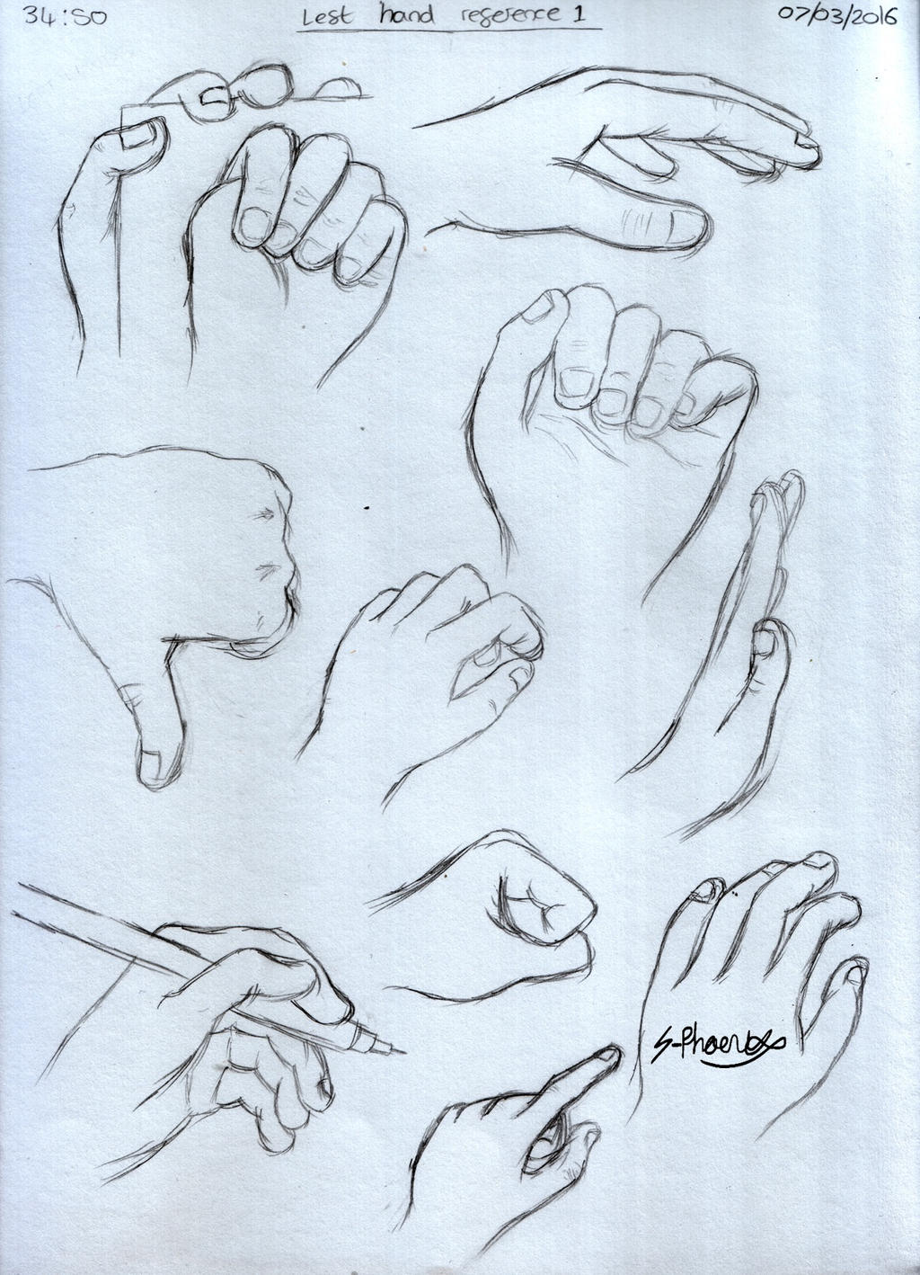 Left Hand Reference Left Hand Reference Drawing Vector Minimalist Line Illustrations Set
