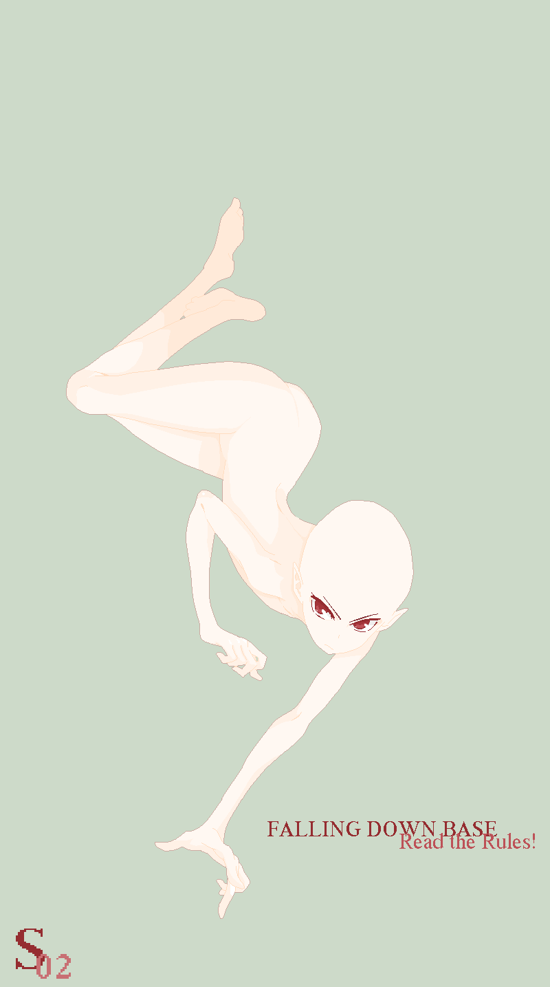 Anime Falling Base Pose