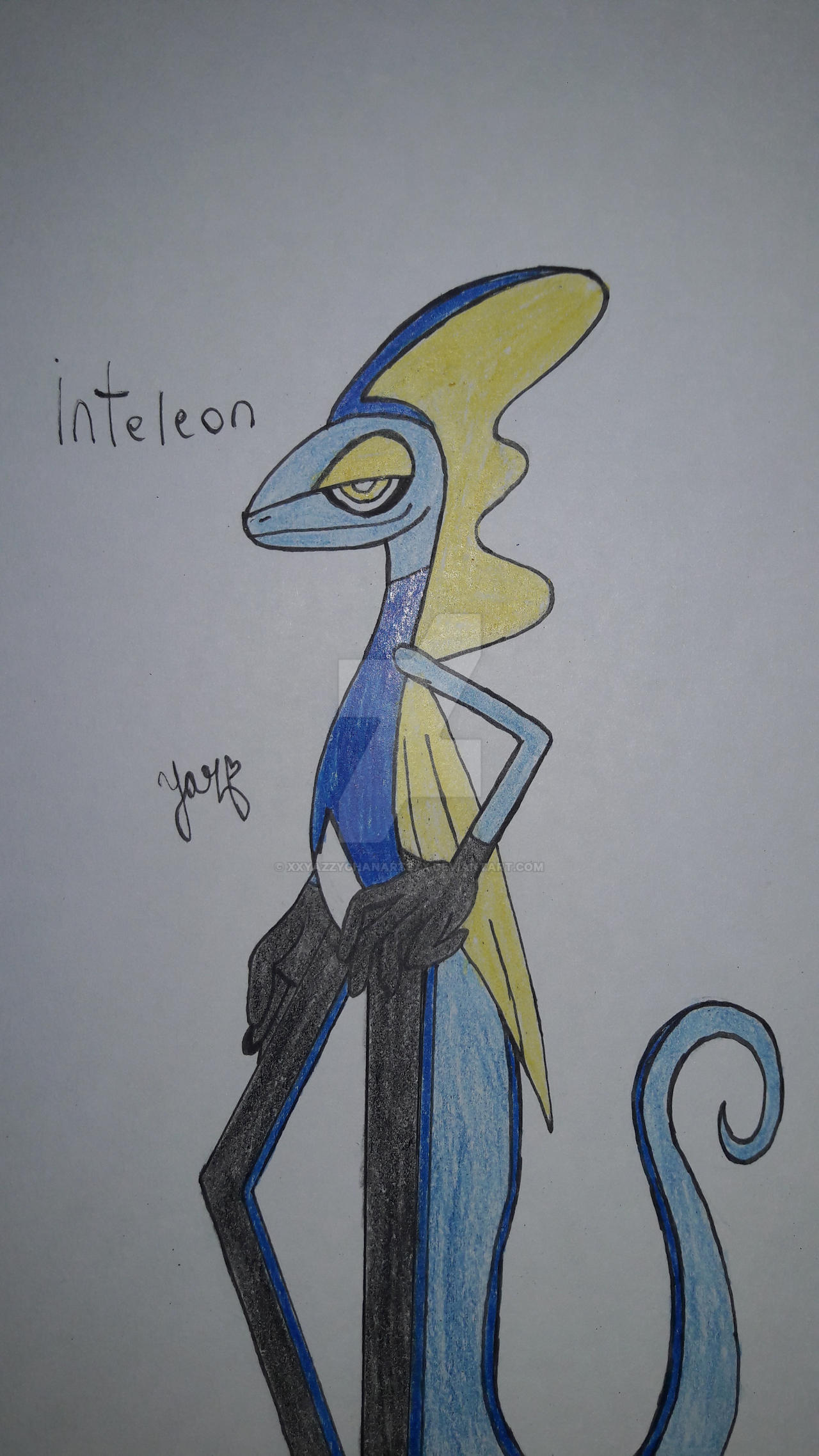 Inteleon Draw Inteleon by xXYazzyChanArtsXx on DeviantArt